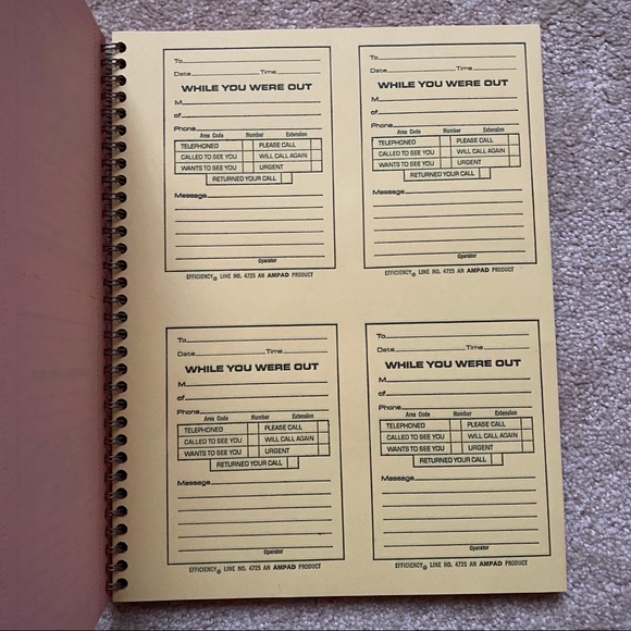 Vintage ‘While You Were Out’ forms notebook - Picture 5 of 7